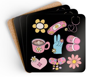 Nurse Gift Coaster Set: Healthcare Worker Appreciation