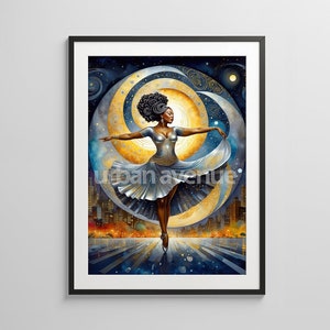 Black Girl Dancing Clipart, Woman Dance, Black Girl Cliparts, Fantasy, Afro Girl, Black Art, Shiney, African-American, Ballet, New York City