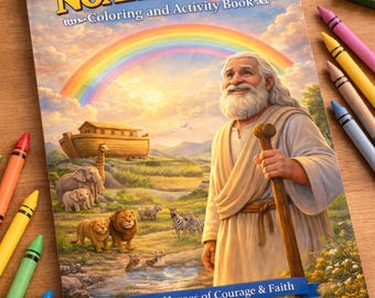 Noah und die Arche Mal- und Aktivitätsbuch | SEL-Lehrplan