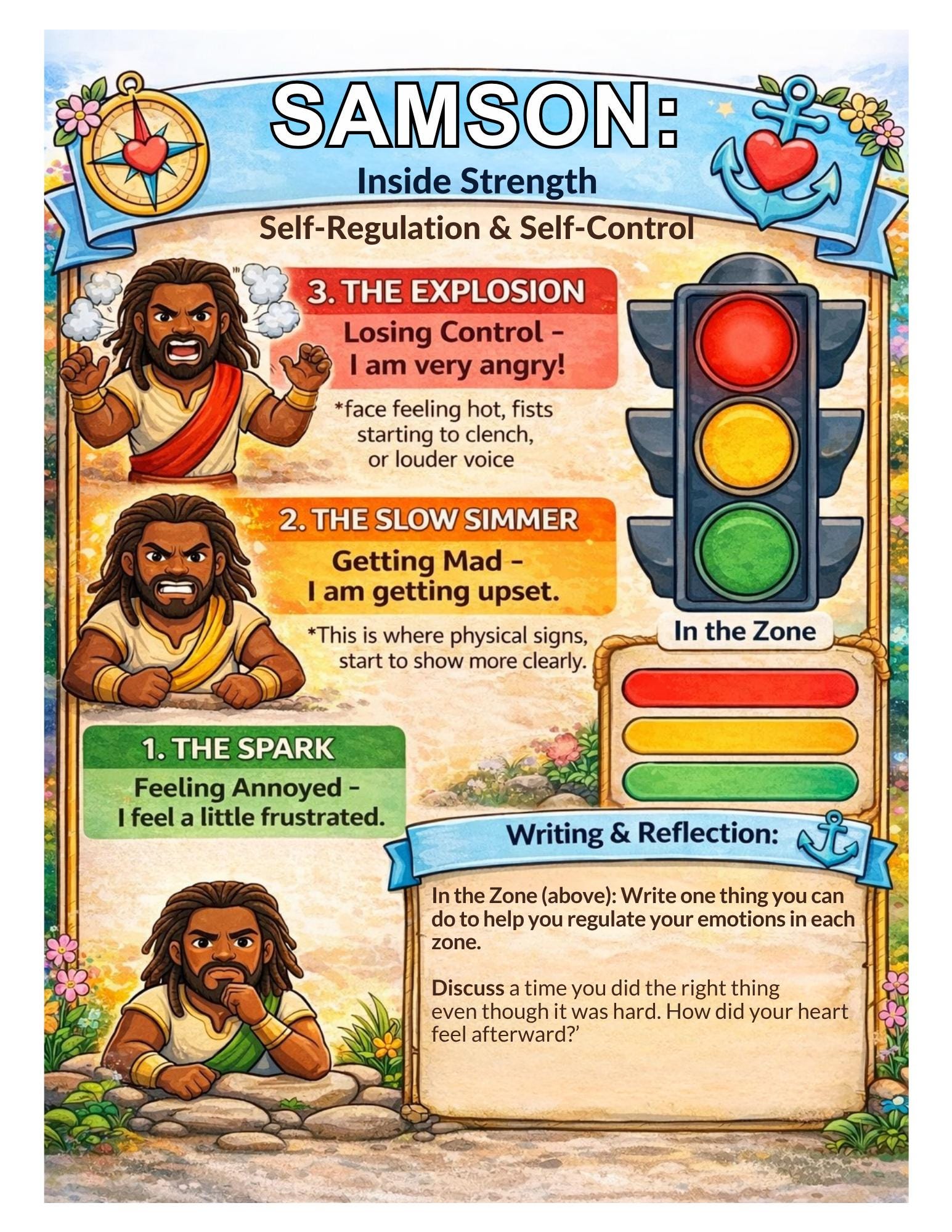 Bible Heroes of Faith and Courage: Devotional and SEL Workbook for K-3 ...