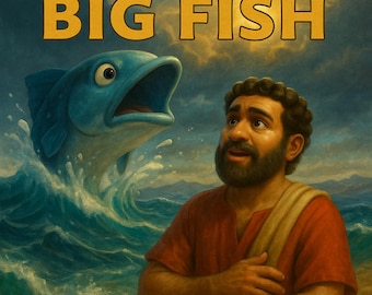 Jona und der große Fisch Bibel Geschichten- und Arbeitsbuch für Kinder | Christliches Märchenbuch | Homeschool & Sonntagsschule Ressourcen