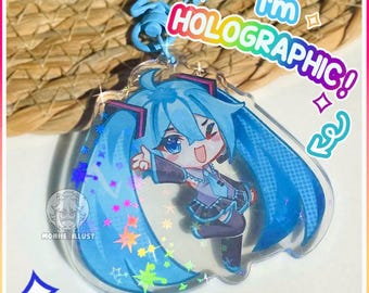 Hatsune Miku Holographic Acrylic Charm || 2 types!