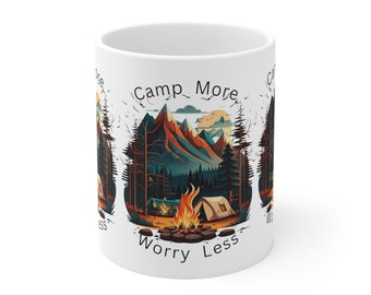 Camping Ceramic Mug 11oz