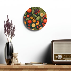 Fruitery Acrylic Wall Clock