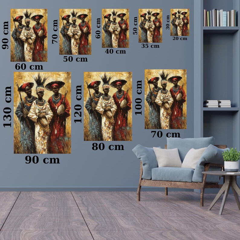 Tribal African Art, Traditional African Women Painting, Cultural