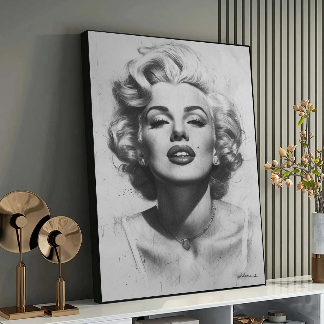 Marilyn Monroe, Vintage Woman Art Print - Classic Hollywood Elegance ...