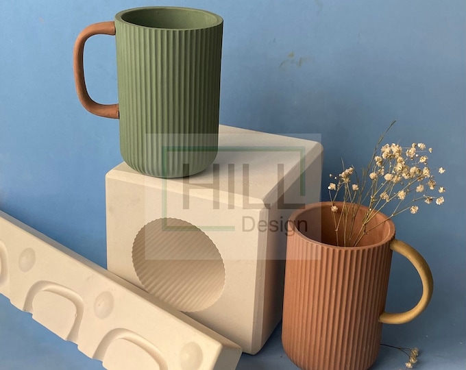 Mug Mold, Slip Casting Mold Ceramics and Porcelain, Craft Kit,plaster