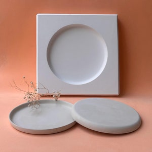 Plate Mold, Slip Casting Mold Ceramics And Porcelain, Craft Kit,Plaster Mug, Ceramic Casting,Handmade Mold,
