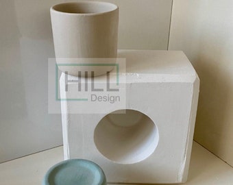Slip Casting Mold Ceramics And Porcelain, Craft Kit,Plaster Mug, Ceramic Casting,Handmade Mold, Cement Plaster Mould