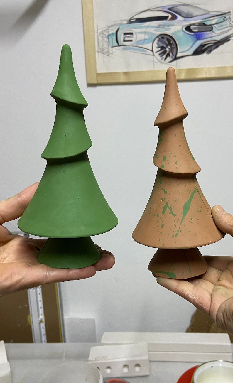 Christmas Tree Mold, Santa Mold, Ceramics And Porcelain, Craft Kit,Plaster Mug, Ceramic Casting,Handmade Mold, image 3