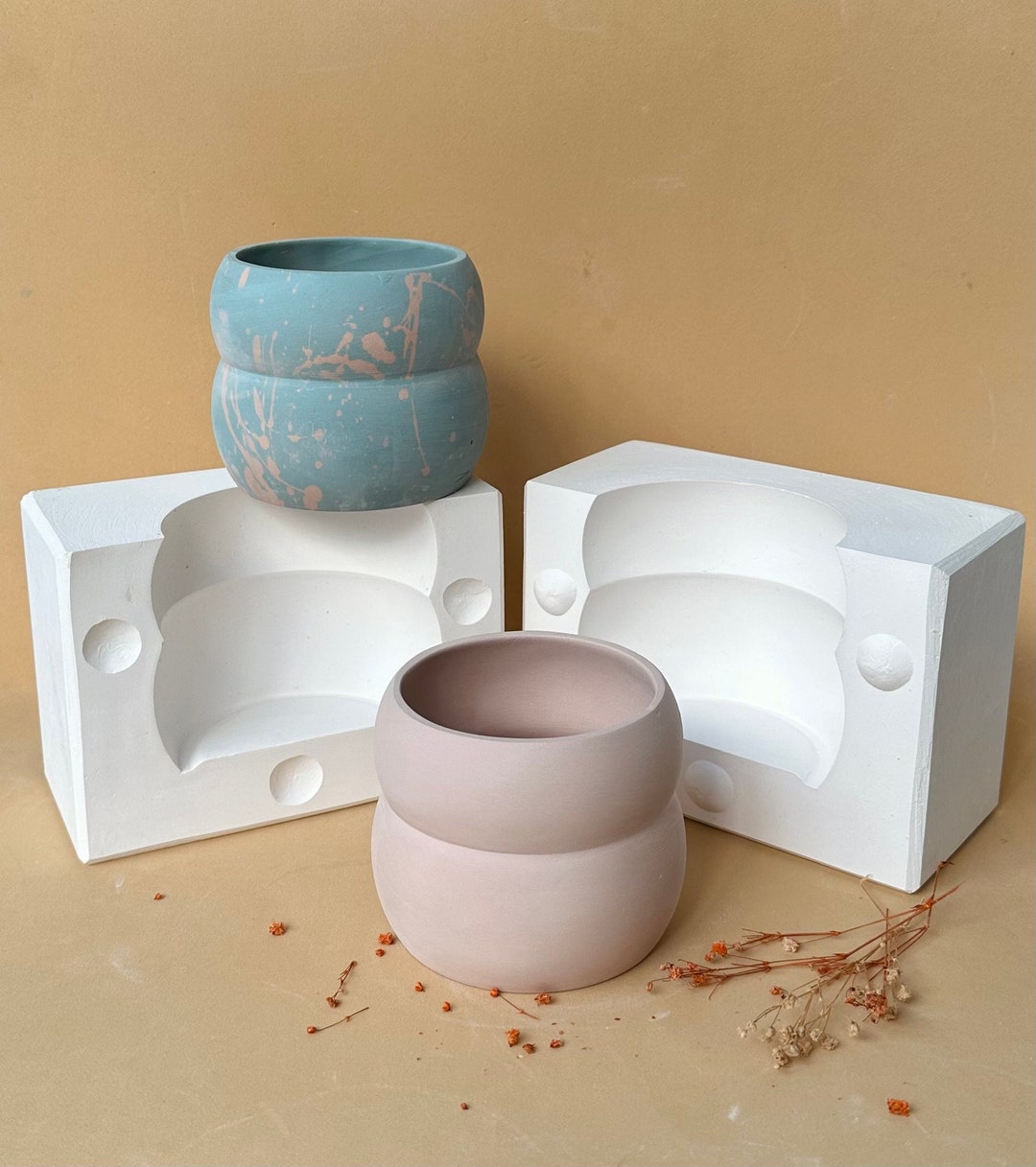 Slip Casting Mold Ceramics and Porcelain, Craft Kit,plaster Mug