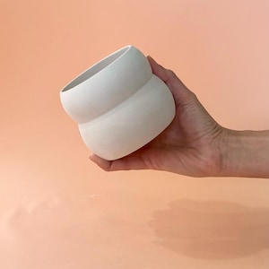 Molde de yeso colado deslizante, forma de cerámica, Gipsform, taza de tamaño mediano, jarrón, taza sin asa