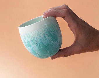 Molde de gesso para moldagem por barbotina (Gipsform) para caneca de tamanho médio, caneca sem alça.