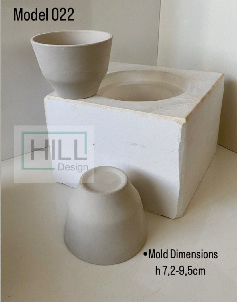 Slipcasting Plaster Mold Ceramic Form Gipsform Medium Size Mug Cup ...