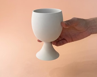 Slipcasting plaster mold ceramic form Gipsform Medium size wine mug cup vase, wine glass