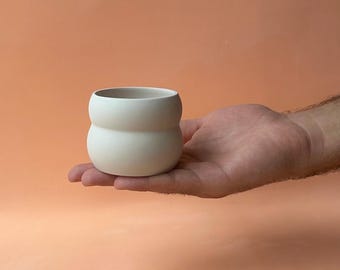 Molde de yeso colado para formas cerámicas Taza de espresso Gipsform Taza sin asa