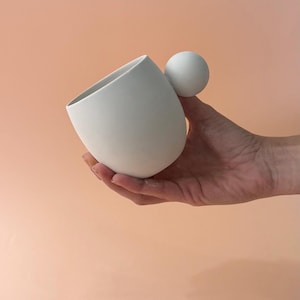 Molde de yeso colado Gipsform para taza de tamaño mediano, taza con asa