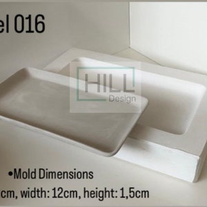 Plate Mold, Slip Casting Mold Ceramics And Porcelain, Craft Kit,Plaster Mug, Ceramic Casting,Handmade Mold,