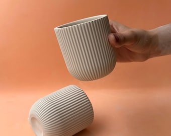 Molde de yeso colado Gipsform para taza de tamaño mediano, taza sin asa