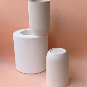 Slipcasting plaster mold form Gipsform for Medium size mug,handleless cup