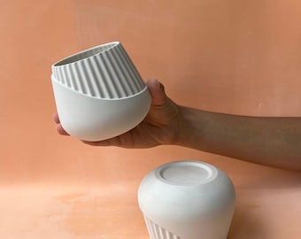 Molde de gesso para cerâmica Gipsform, caneca/vaso de tamanho médio, sem alça.