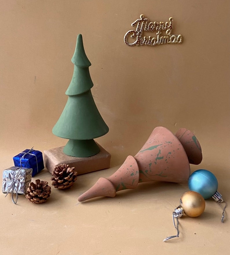 Christmas Tree Mold, Santa Mold, Ceramics And Porcelain, Craft Kit,Plaster Mug, Ceramic Casting,Handmade Mold, image 4