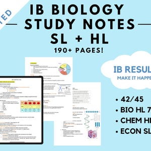 IB Biology SL/HL Study Notes
