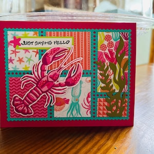 Cartão de felicitações Stampin Up Friends of the Ocean