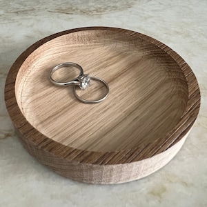 Wood Ring Dish / Jewelry Tray / Wood Catch All Tray Ring Tray Valet Tray Mother&#39;s Day Gift Anniversary Gift Gift For Mom Gift for Grandma
