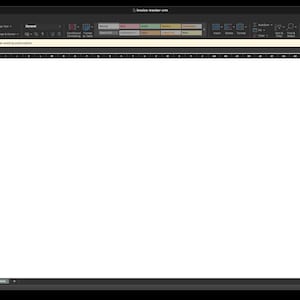 May include: Screenshot of a spreadsheet titled "Invoice Tracker & Client CRM" with data tables and a pie chart. The spreadsheet displays financial information, including amounts, numbers, and percentages. The interface is a dark gray color.
