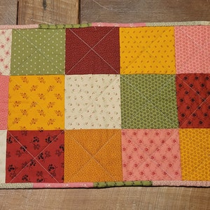Colorful Block Table Runner