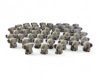 Pack of Mini 3D Printed Elephants