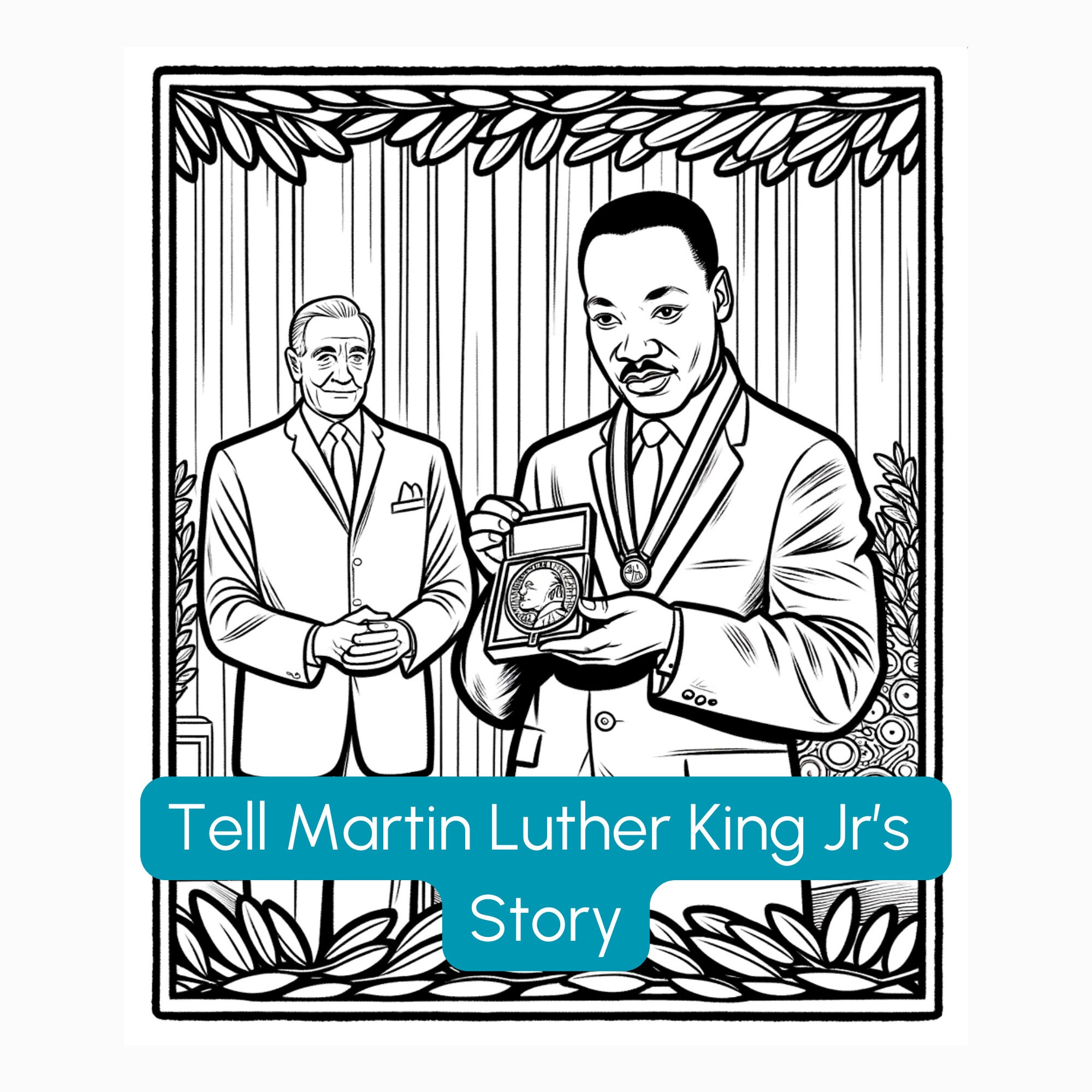 Digital Martin Luther King Jr. Coloring Book Educational & Interactive ...