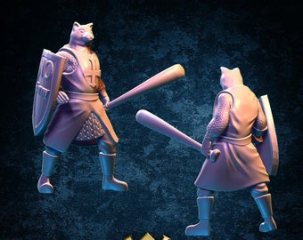 Anti Horny Doge Paladin | 28-35mm | HiRes Resin | Village’s Hope Miniatures