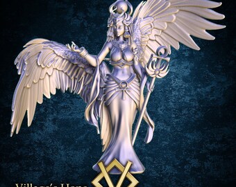 Isis Goddess of Healing and Magic | 35-75mm | HiRes Resin | Village’s Hope Miniatur