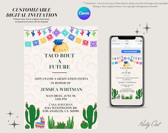 Taco Bout Eine Zukunft Fiesta Abschlussfeier Party Feier Einladung Vorlage
