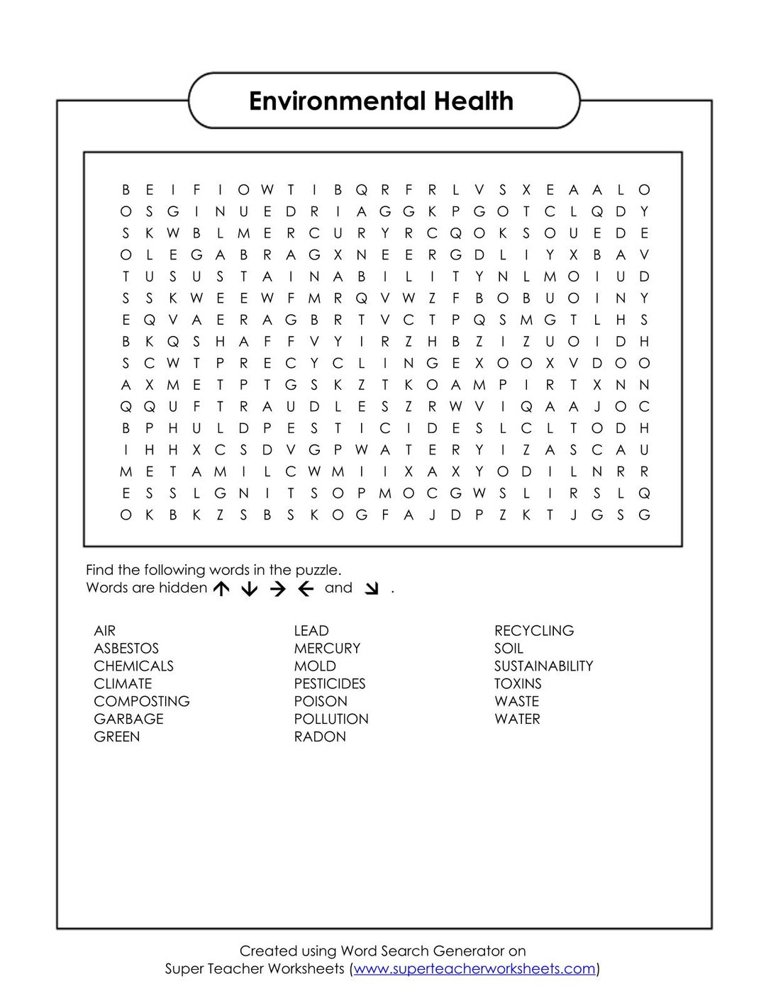 100 Health Word Searches - Etsy