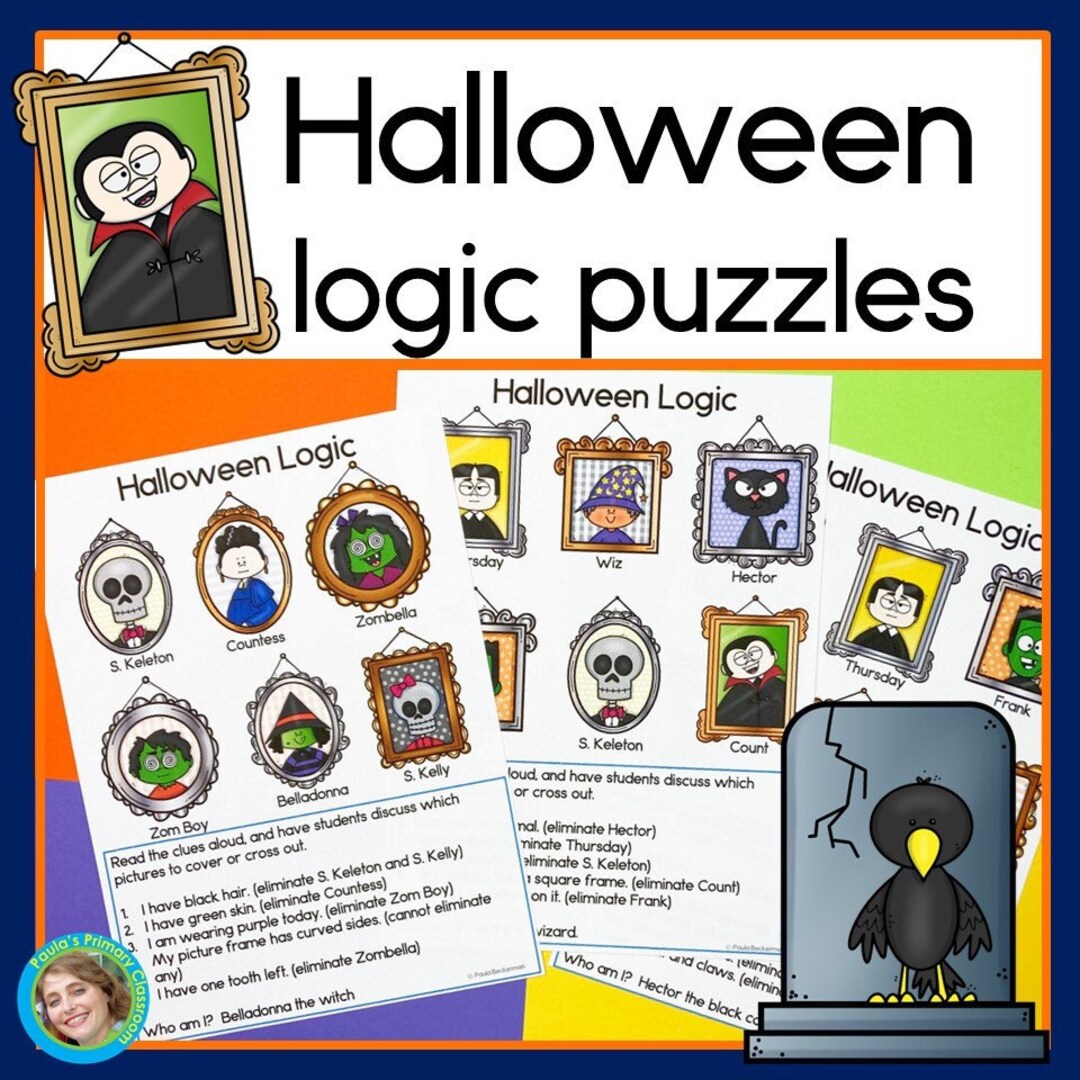Halloween Math Logic Puzzles | Critical Thinking Enrichment Activities ...