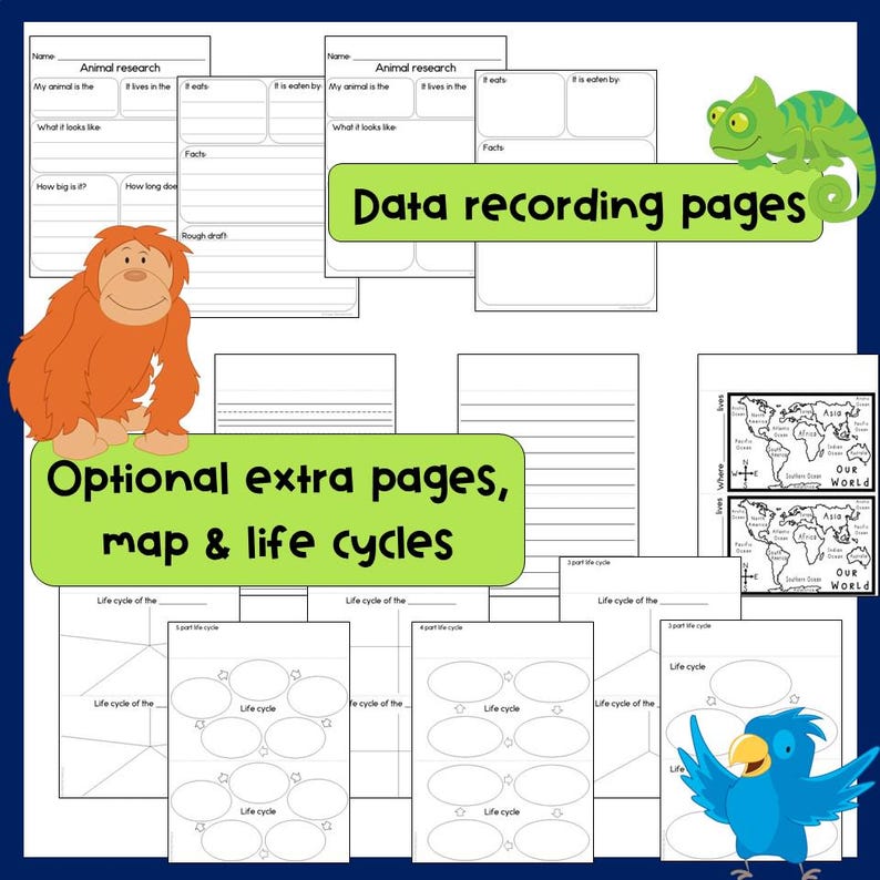 Animal Research Project: Habitat Diorama & Report (digital Download) - Etsy