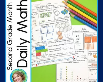 2nd Grade Math Spiral Review | Morning Work | Homework | Warm Ups Month 3