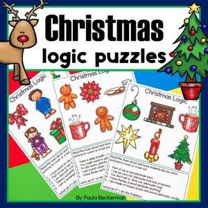 Christmas Math Logic Puzzles | Critical Thinking Enrichment Activities