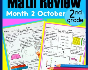 2.Klasse Mathe-Spirale Bewertung | Morgenarbeit | Hausarbeit | Warm-Ups Monat 2