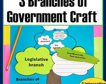 3 Branches of Government Activity Constitution Day Activity Craft Differentiated