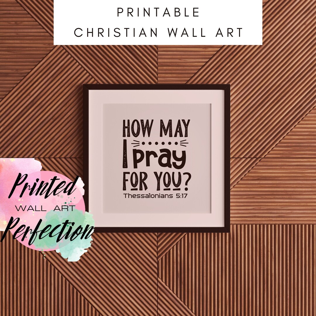 Christian Home Decor Print |bible Verse Sign | Bible Art | Scripture ...