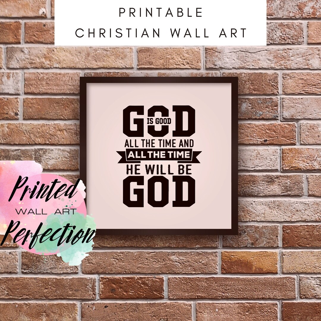 Christian Home Decor Print |bible Verse Sign | Bible Art | Scripture ...