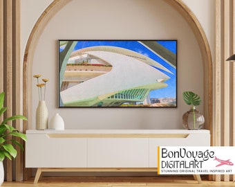 Valencia Spain Architecture Print, City of Arts and Sciences (Digital Download)