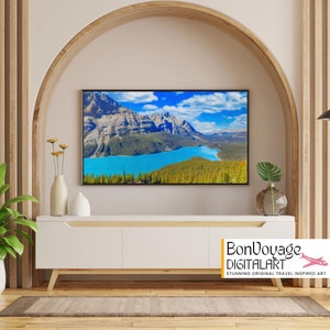 Peyto Lake Banff Nationalpark Alberta Kanada, Rocky Mountains Aussichtspunkt Icefields Parkway, Original Reise Wandkunst, kanadische Wohnkultur