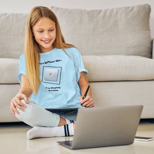 Playful and expressive kids, Don’t Bother Me, I’m Playing Roblox t shirt.