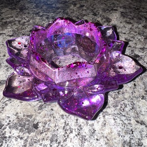 Lotus Flower Decorative Tealight Holder - Trinket Holder - Trinket Dish - Jewelry Holder