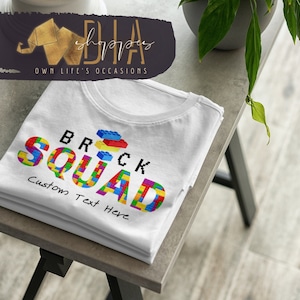 Brick Squad Font Shirt | Personalized Family Vacation Shirt | Custom Birthday Shirts | Custom Party Shirt | DIA Shoppes